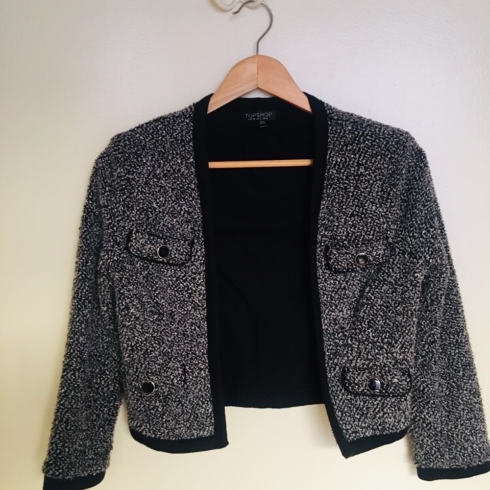 Topshop tweed blazer